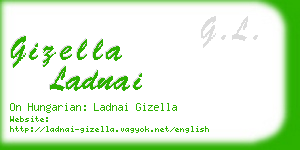 gizella ladnai business card